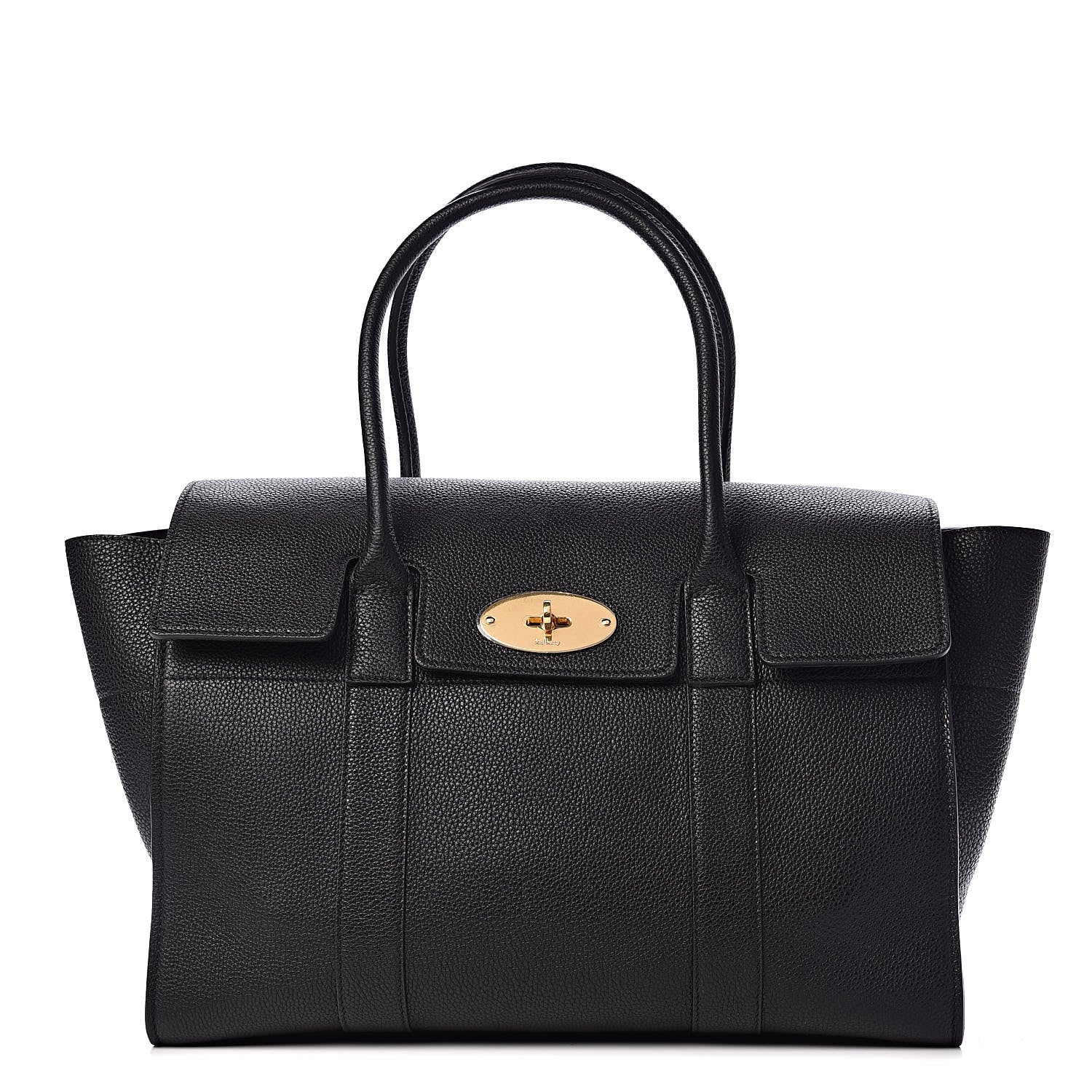 Mulberry Small Classic Grain Bayswater Black 1 of 11