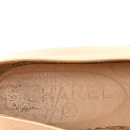Chanel Lambskin CC Espadrilles 37 Beige Black 8 of 11