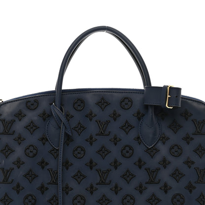 Louis Vuitton Monogram Addiction Vertical Lockit MM Blue 5 of 10