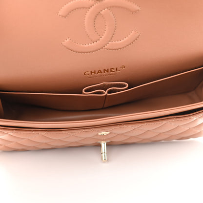 Chanel Lambskin Quilted Medium Double Flap Brown 5 of 12