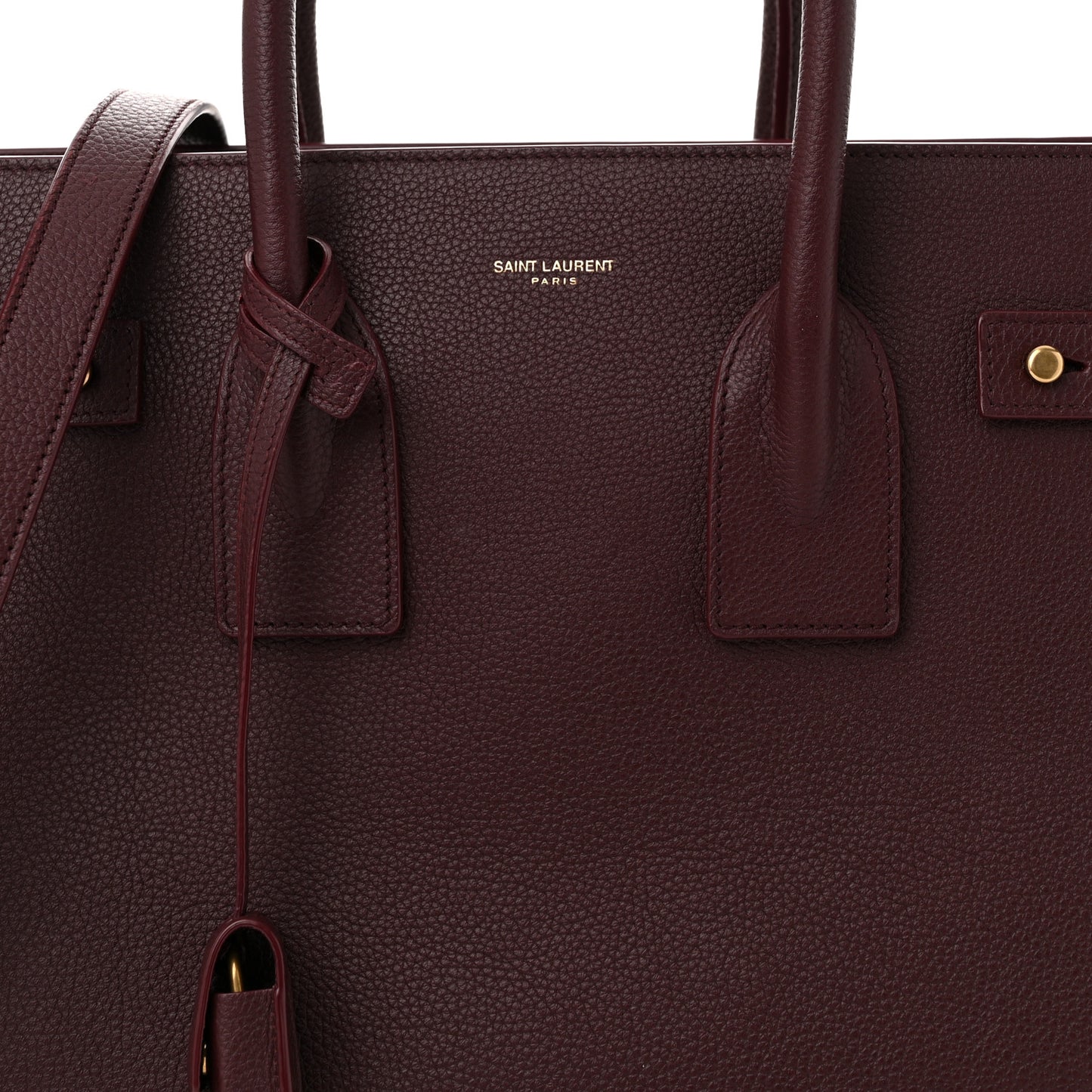 Grained Calfskin Small Supple Sac De Jour Rouge Cabernet
