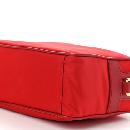 Prada Tessuto Nylon Soft Calf Camera Bag Rosso 10 of 10
