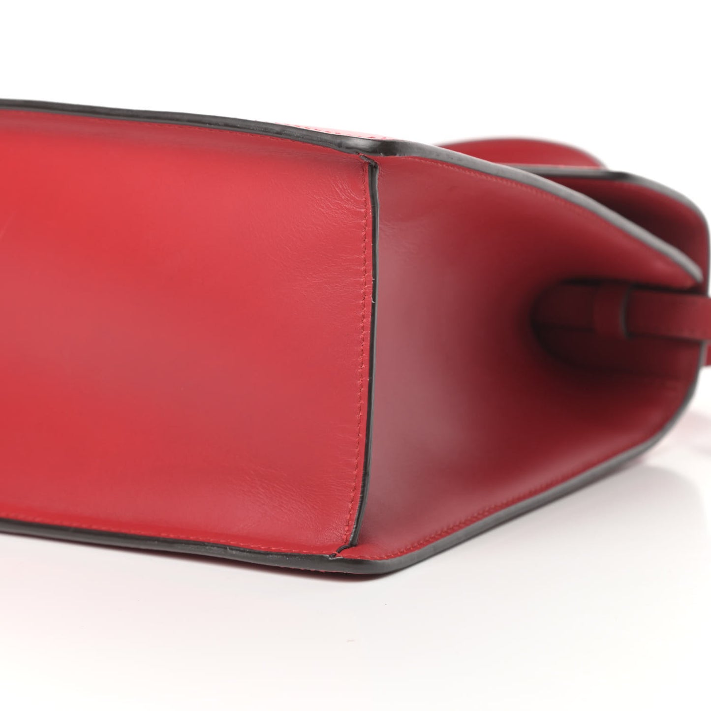 Calfskin Medium Sylvie Top Handle Bag Hibiscus Red