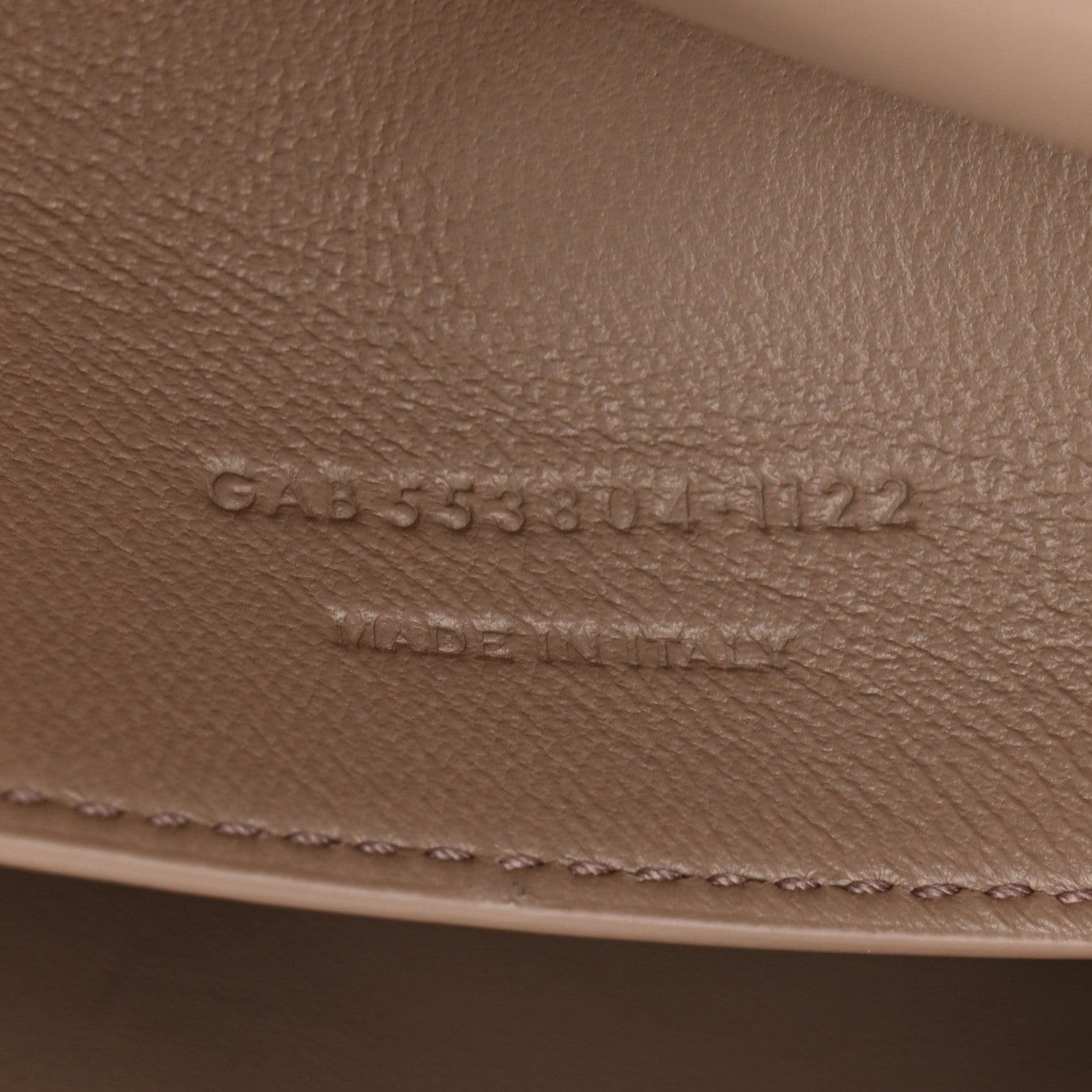 Saint Laurent Smooth Calfskin Suede Medium Reversible Monogram Kate Satchel Taupe 10 of 16