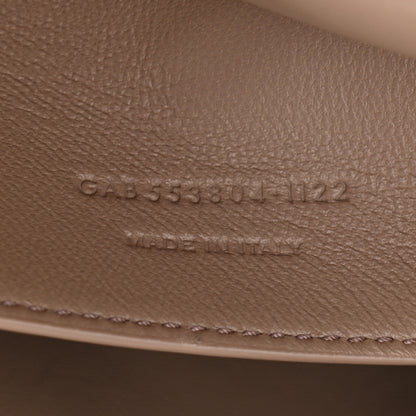 Saint Laurent Smooth Calfskin Suede Medium Reversible Monogram Kate Satchel Taupe 10 of 16
