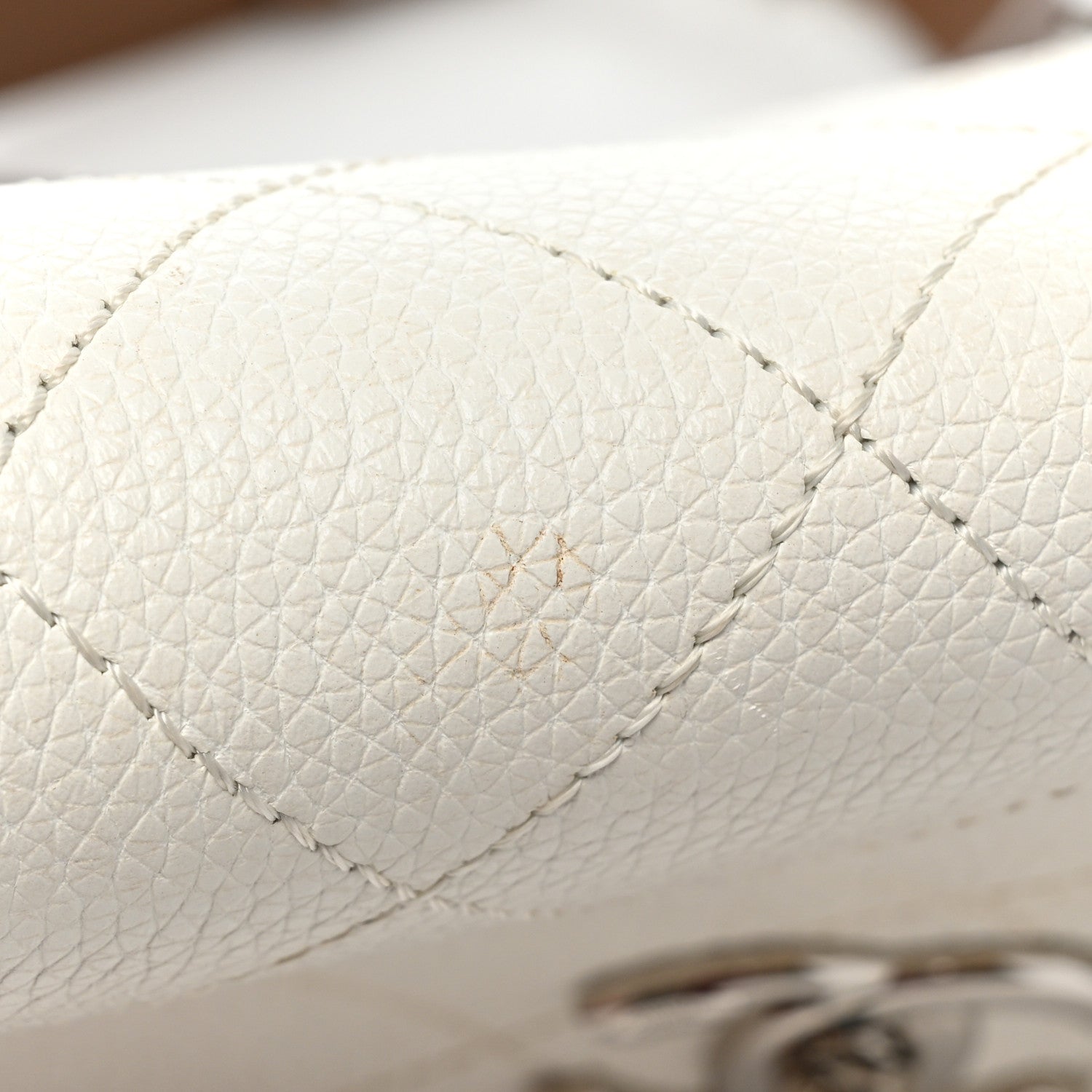 Chanel Calfskin Stitched Messenger Flap White 10 of 13