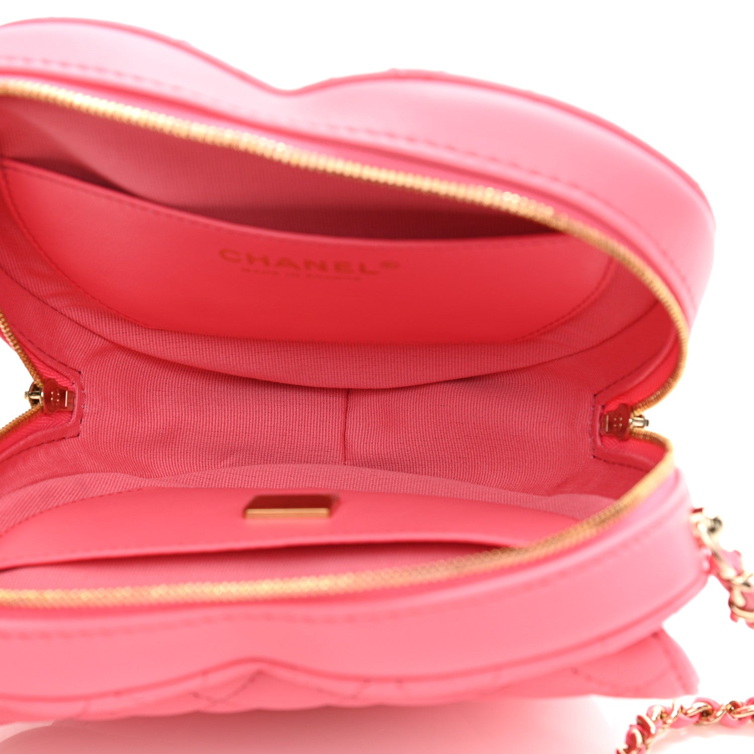 Chanel Lambskin Quilted CC In Love Heart Bag Pink 5 of 11