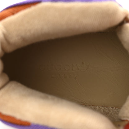 Gucci X ADIDAS Mesh Technical Canvas Suede Womens Lace Up Boots 37 Brown Purple 9 of 10