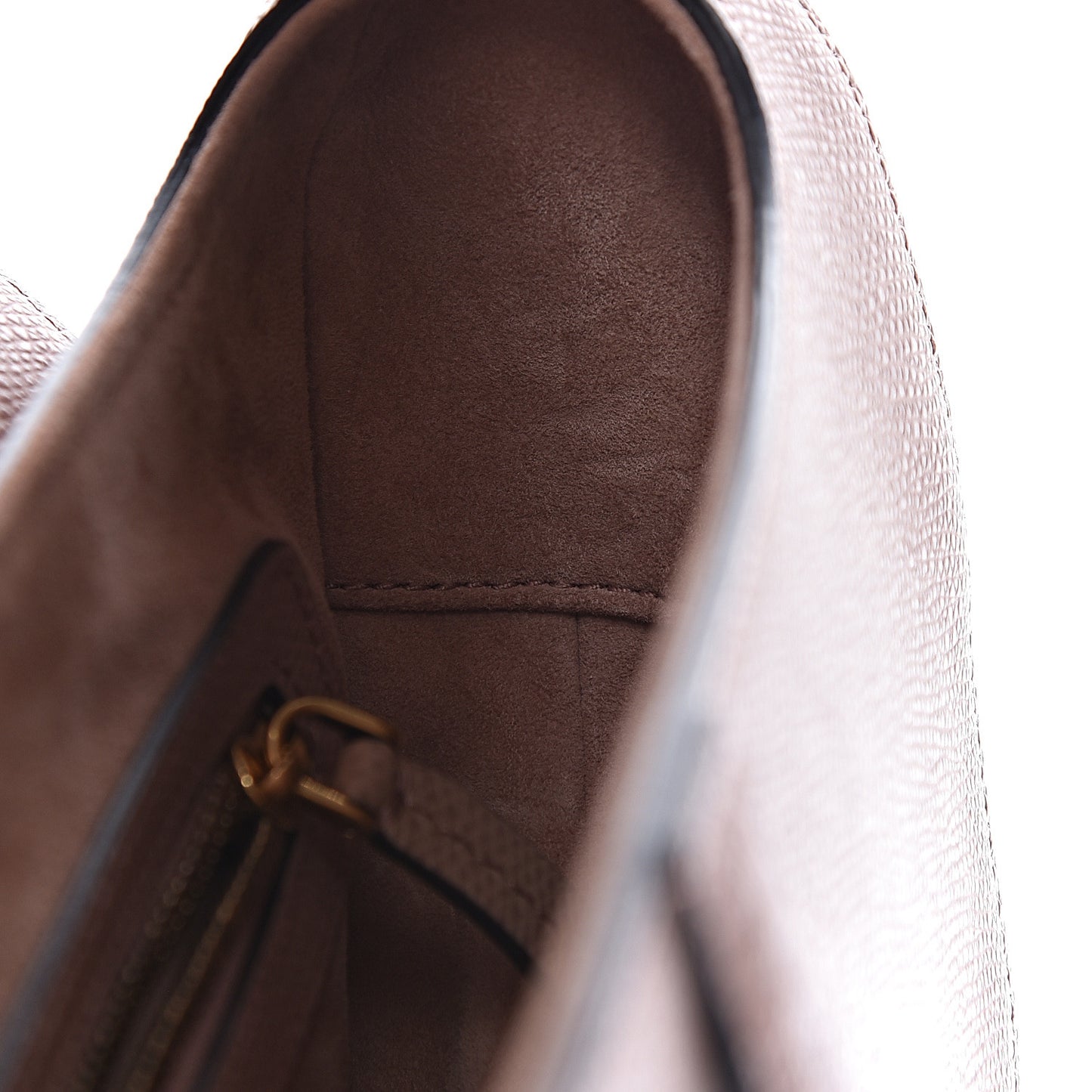 Grained Calfskin Saddle Bag Pink