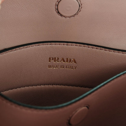 Prada Saffiano Cuir Medium Double Bag Black Mughetto 6 of 7