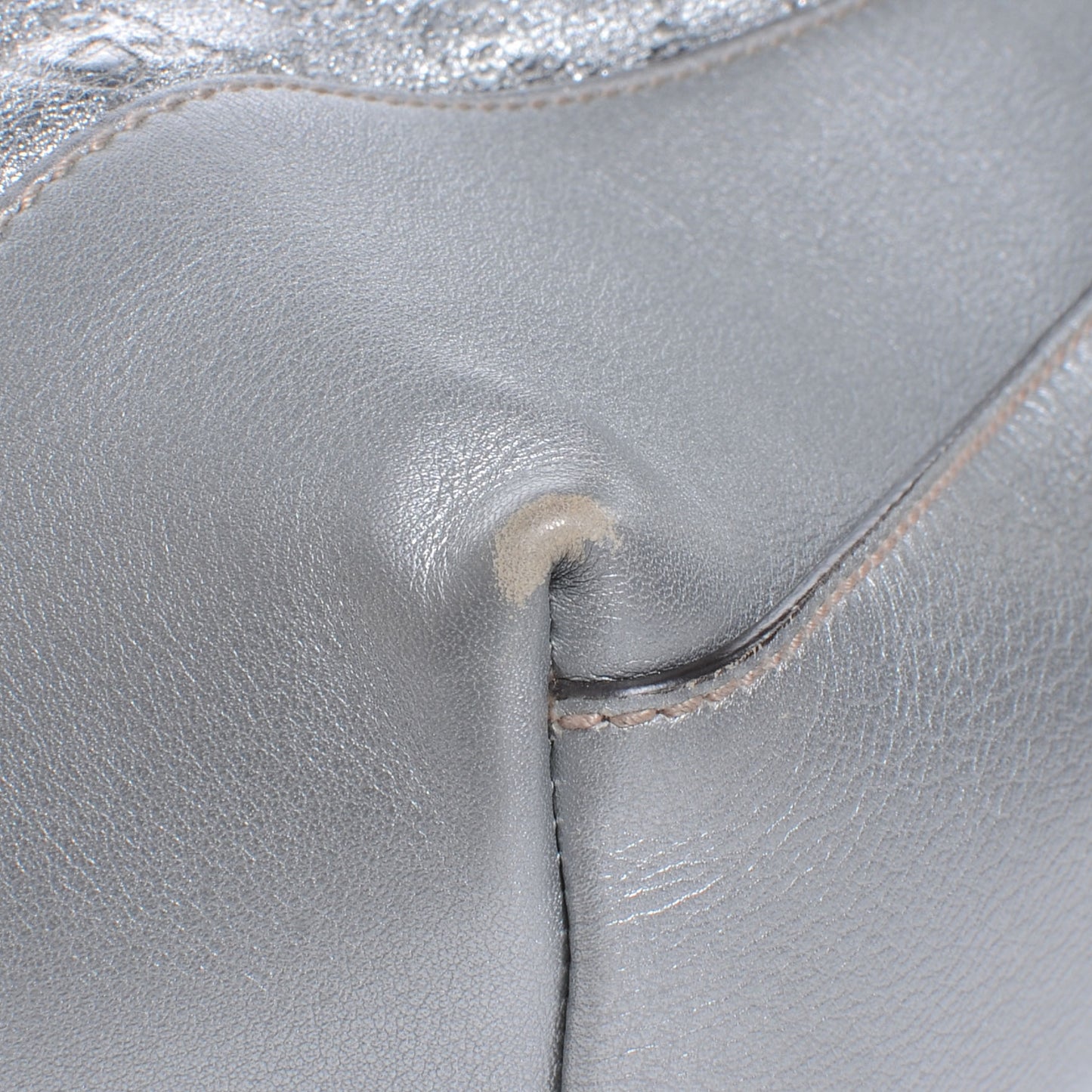 Guccissima Large Tote Silver