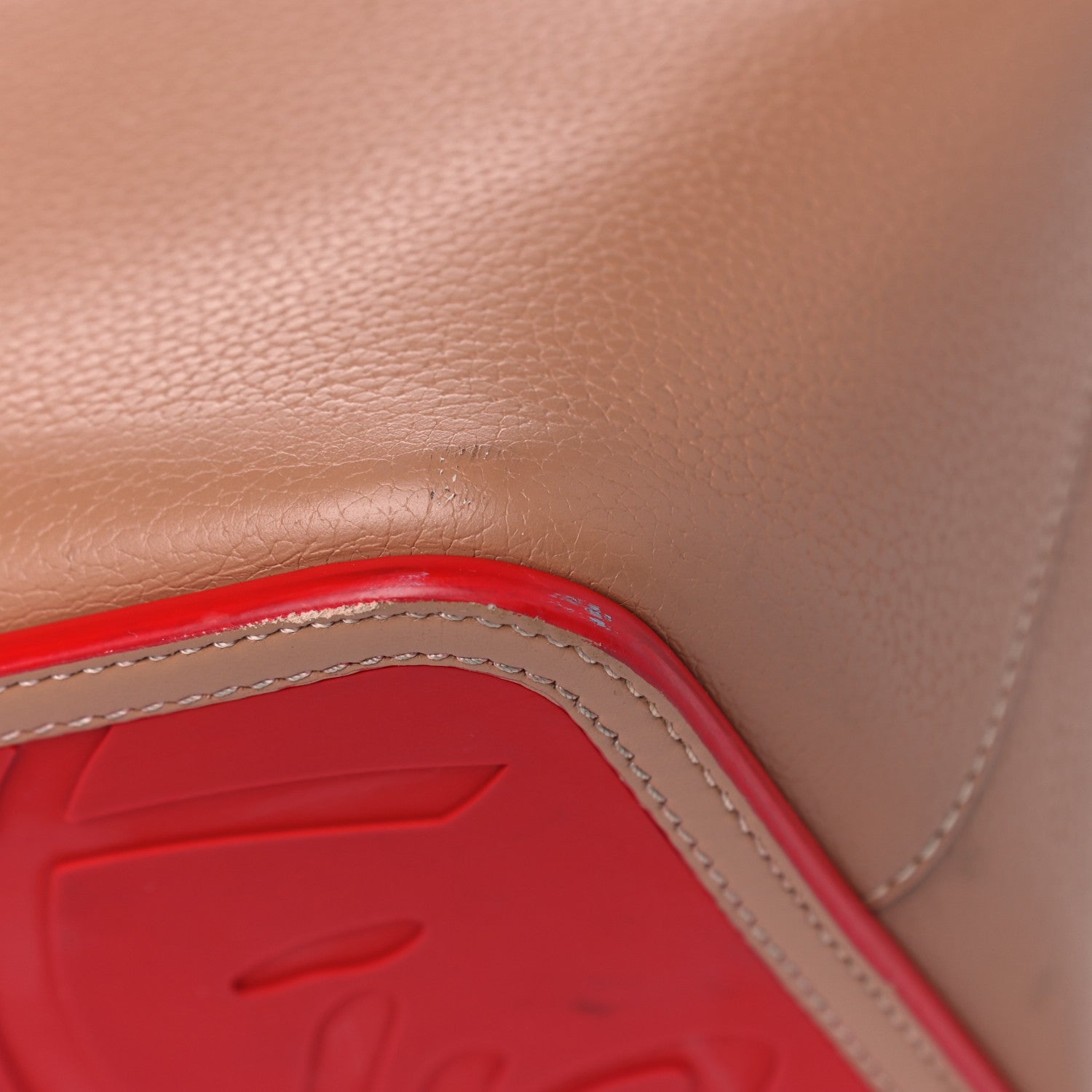 Christian Louboutin Calfskin Spikes East West Cabata Tote Nude 11 of 13