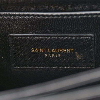 Saint Laurent Suede Calfskin Medium Classic Lulu Bag Black 6 of 8