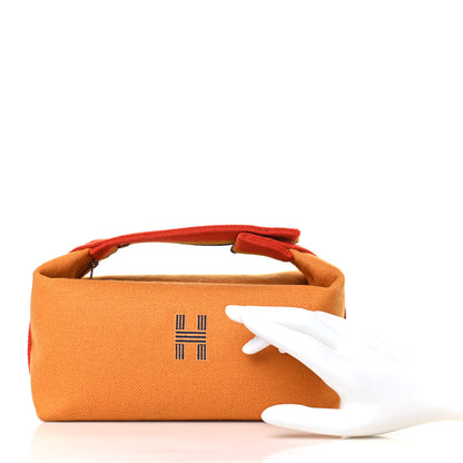 Hermes Canvas Small Bride-A-Brac Pouch Ochre 2 of 8
