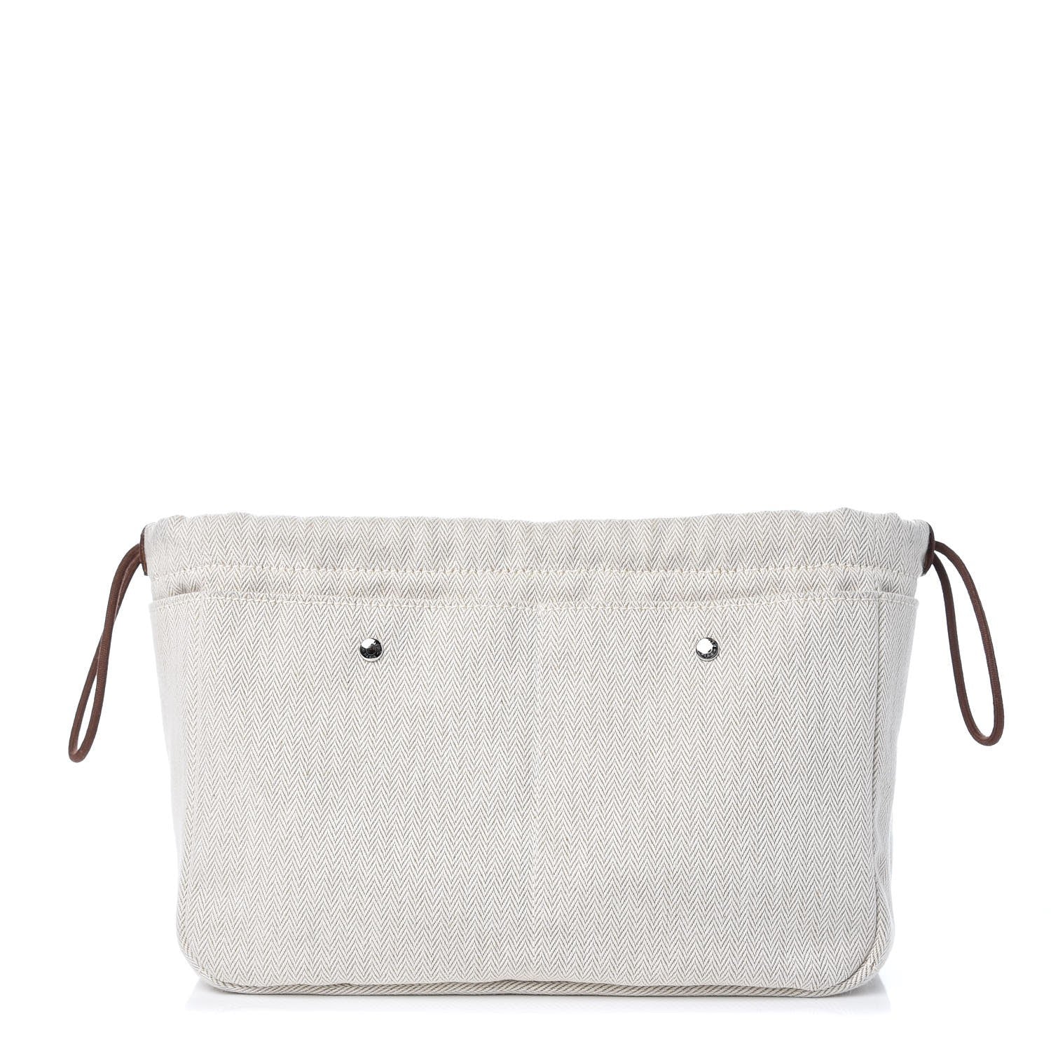 Hermes Canvas Barenia Fourbi 25 MM Pouch Naturel Fauve 1 of 8