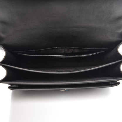 Saint Laurent Calfskin Large Monogram Sunset Black 6 of 8