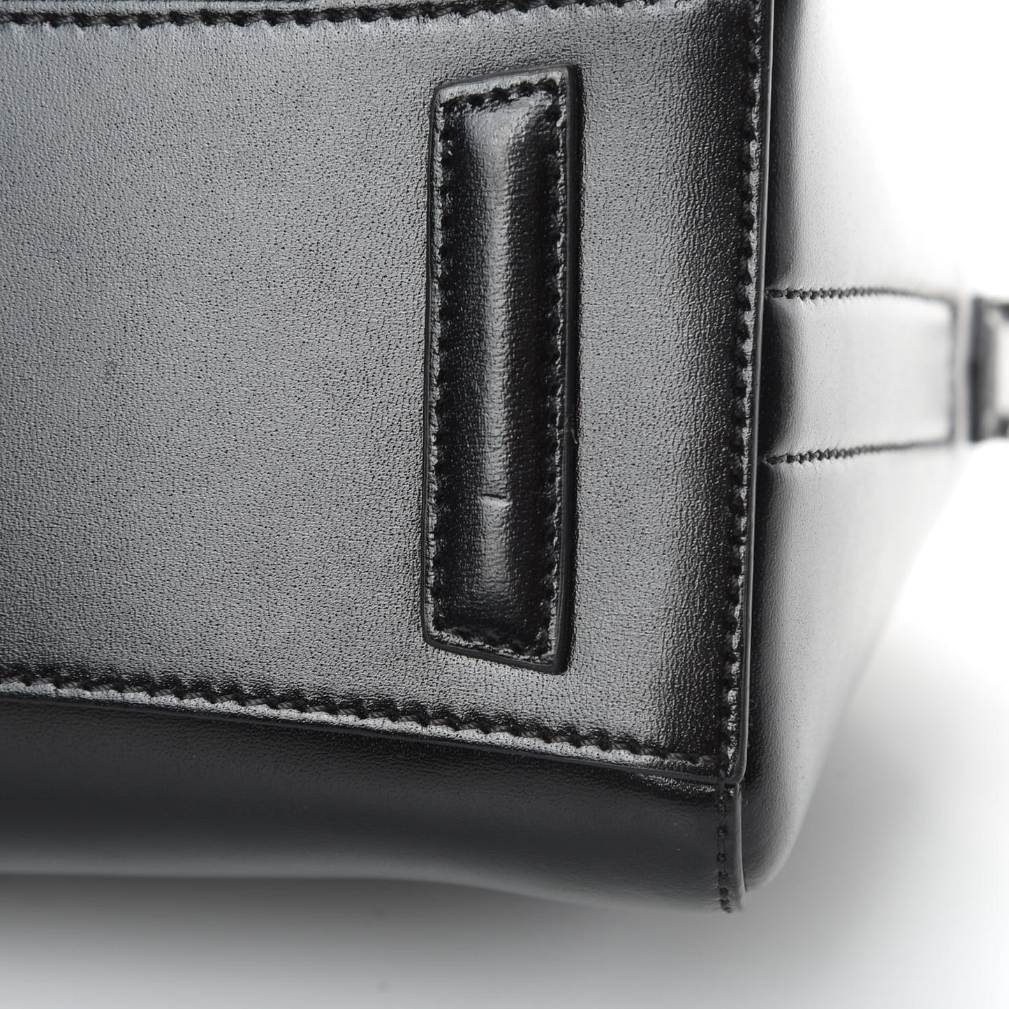 Shiny Lord Calfskin Mini Antigona Black