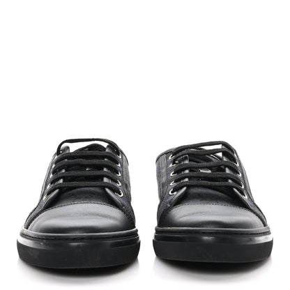 Gucci GG Monogram Calfskin Womens Low Top Sneakers 39 Piombo Black 2 of 9