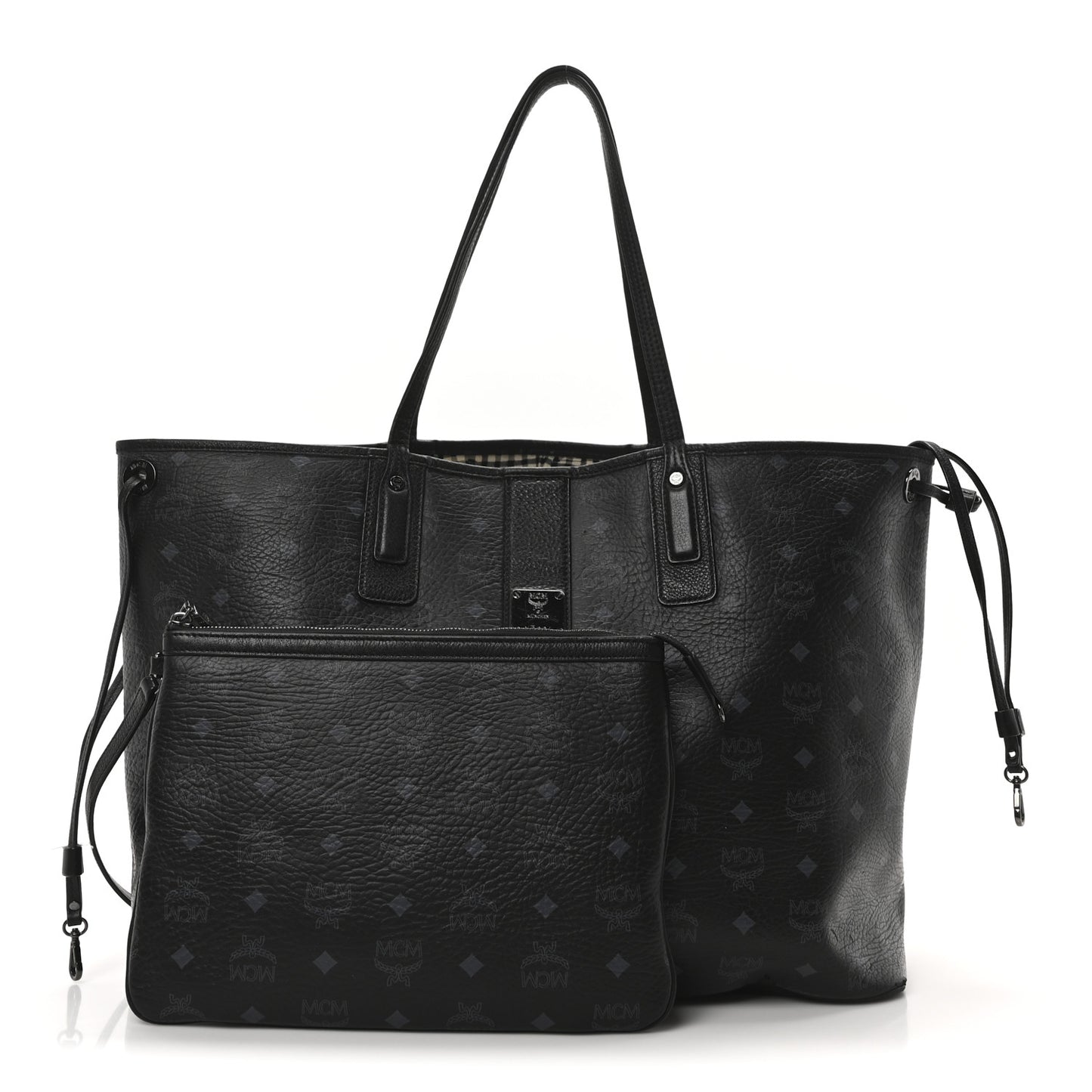 Visetos Large Liz Reversible Shopper Tote Black