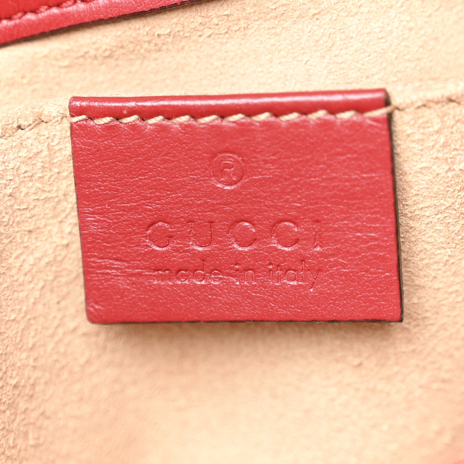 Gucci Calfskin Matelasse Mini GG Marmont Shoulder Bag Hibiscus Red 6 of 10