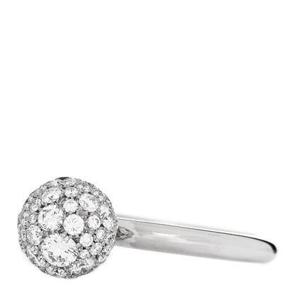 Tiffany 18K White Gold Diamond 8mm HardWear Ball Ring 52 6 3 of 6