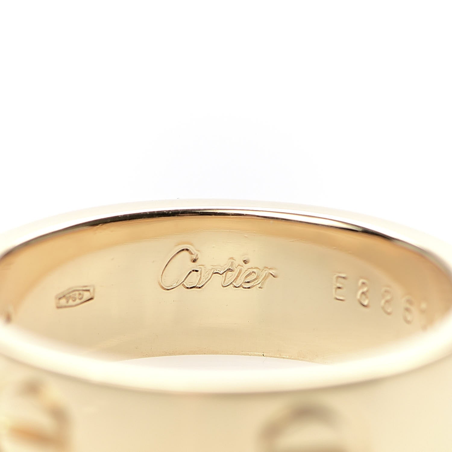 Cartier 18K Yellow Gold 5.5mm LOVE Ring 51 5.75 4 of 6