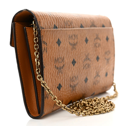 MCM Visetos Medium Patricia Wallet On Chain Cognac 3 of 14