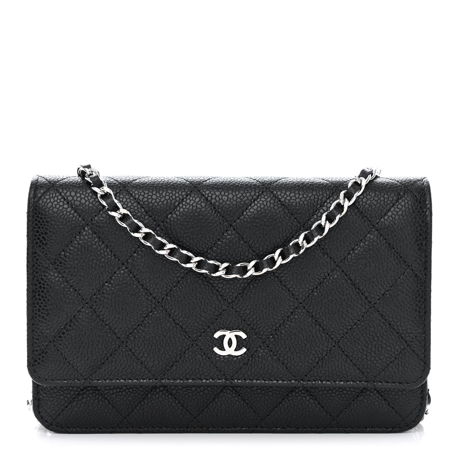 Chanel Caviar Quilted Wallet on Chain WOC Black 1 of 13