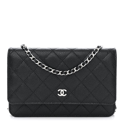 Chanel Caviar Quilted Wallet on Chain WOC Black 1 of 13