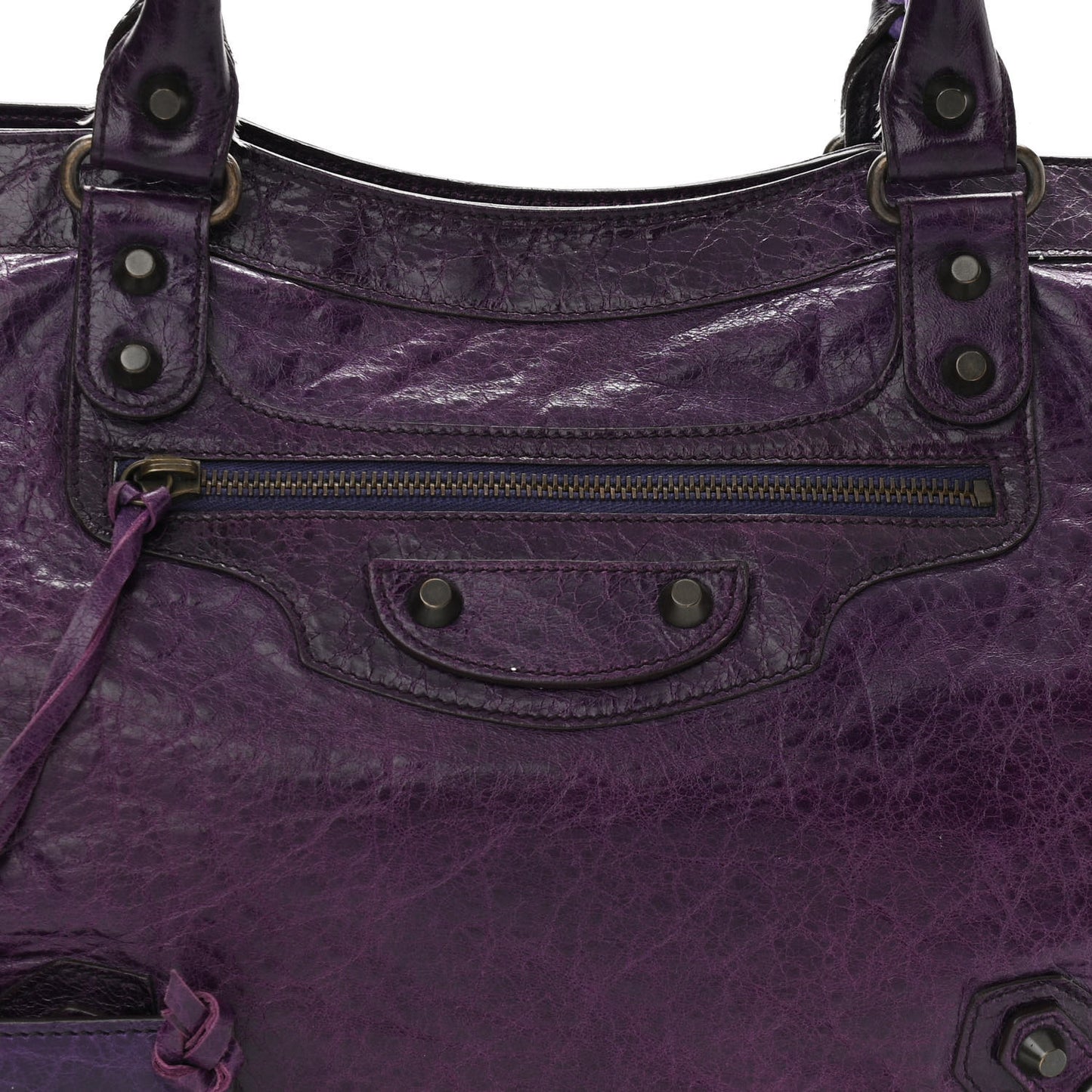 Agneau Classic Hardware Step Violet