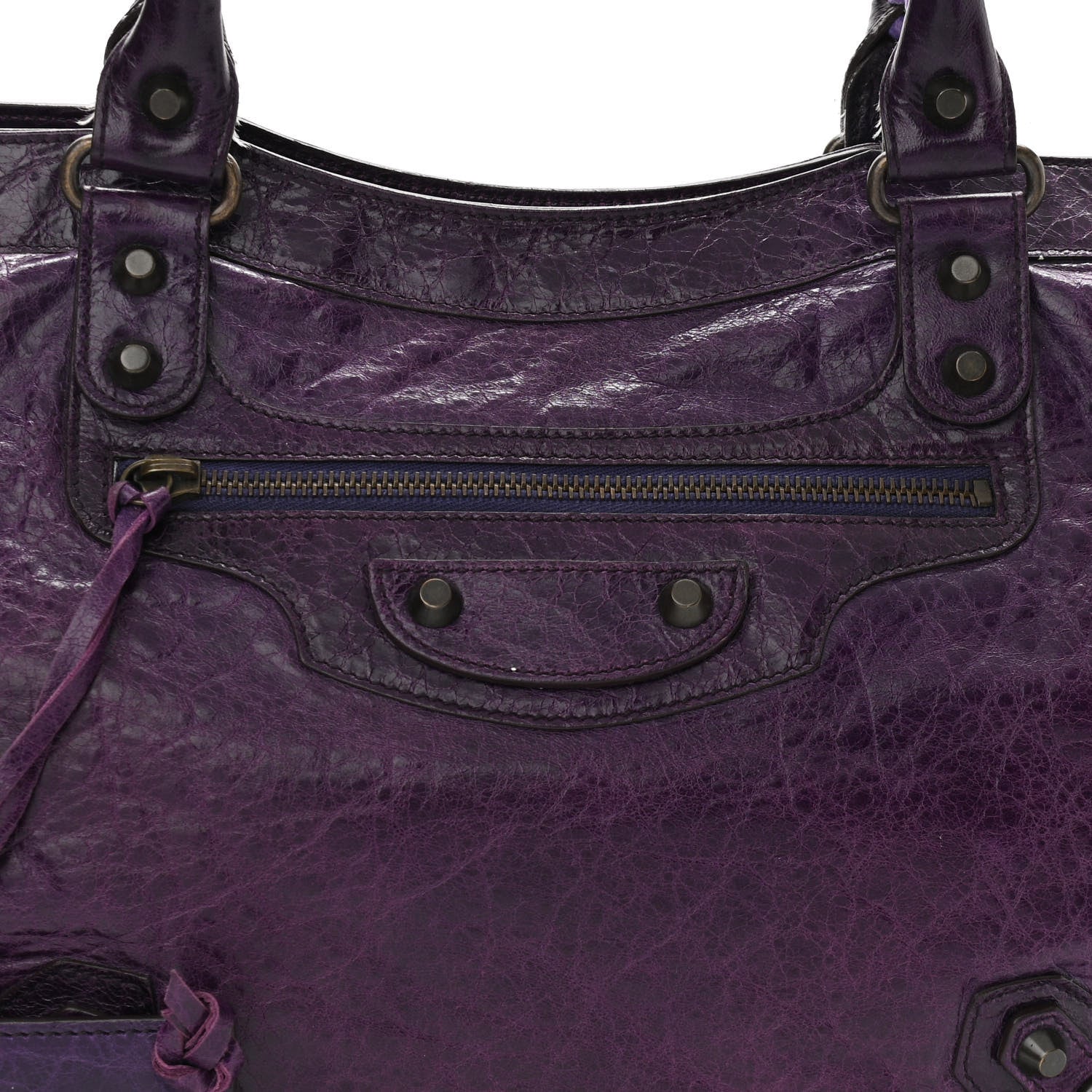 Balenciaga Agneau Classic Hardware Step Violet 9 of 17