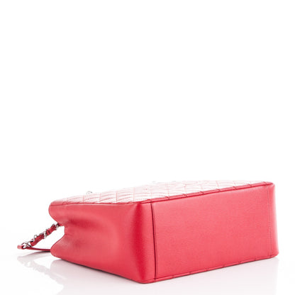 Chanel Caviar Quilted Grand Shopping Tote GST Red 4 of 7