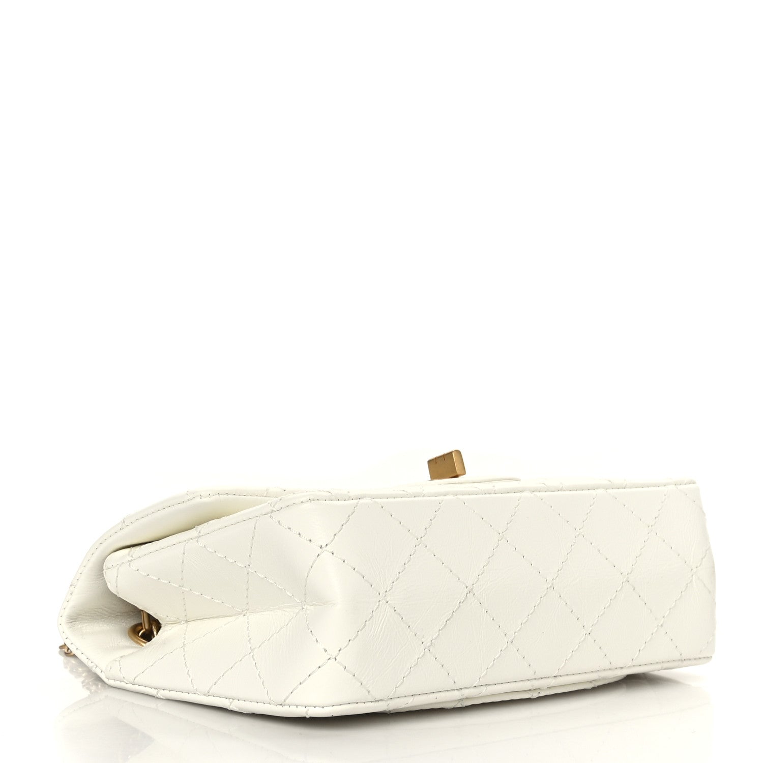 Chanel Aged Calfskin Quilted 2.55 Reissue Mini Flap White 4 of 9
