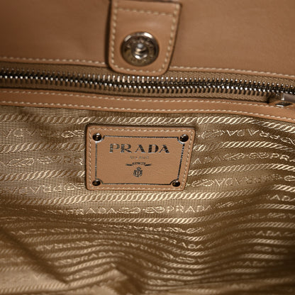 Prada Soft Calf Chain Tote Caramel 6 of 9