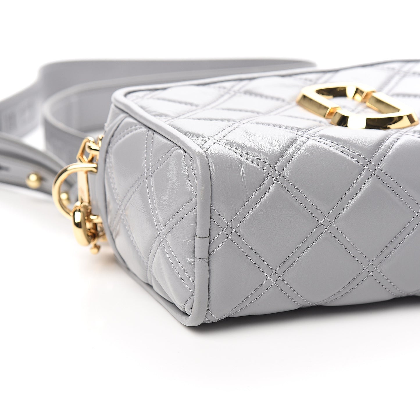 Calfskin Quilted The Softshot 21 Bag Grey