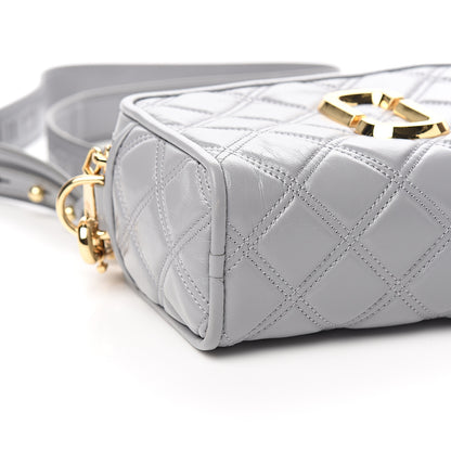 Marc Jacobs Calfskin Quilted The Softshot 21 Bag Grey 9 of 11