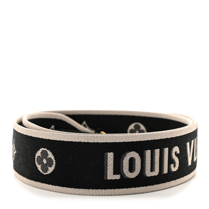 Louis Vuitton Jacquard Diane Shoulder Strap Black Ivory 2 of 3