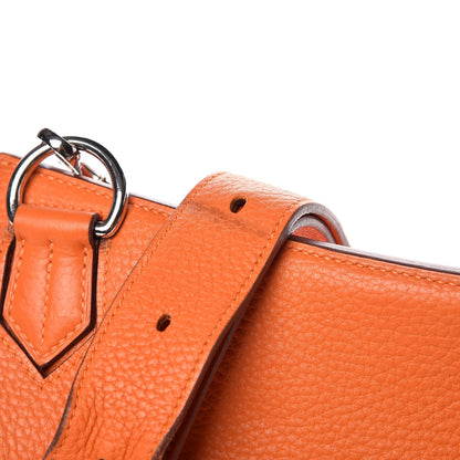 Hermes Taurillon Clemence Jypsiere 34 Orange 10 of 11