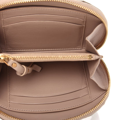 Chloe Grained Calfskin Hayley Compact Wallet Abstract White 5 of 6