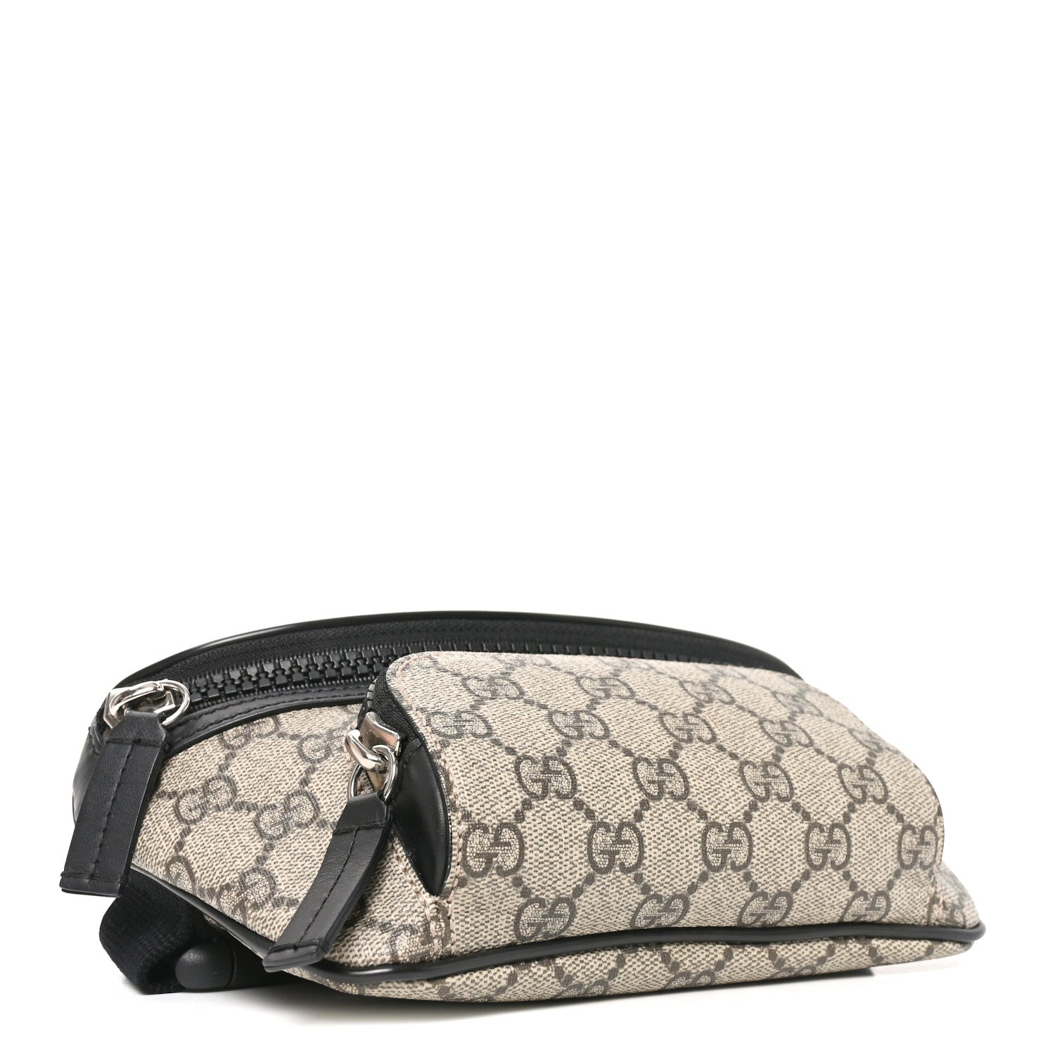 Gucci GG Supreme Monogram Belt Bag Black 3 of 9