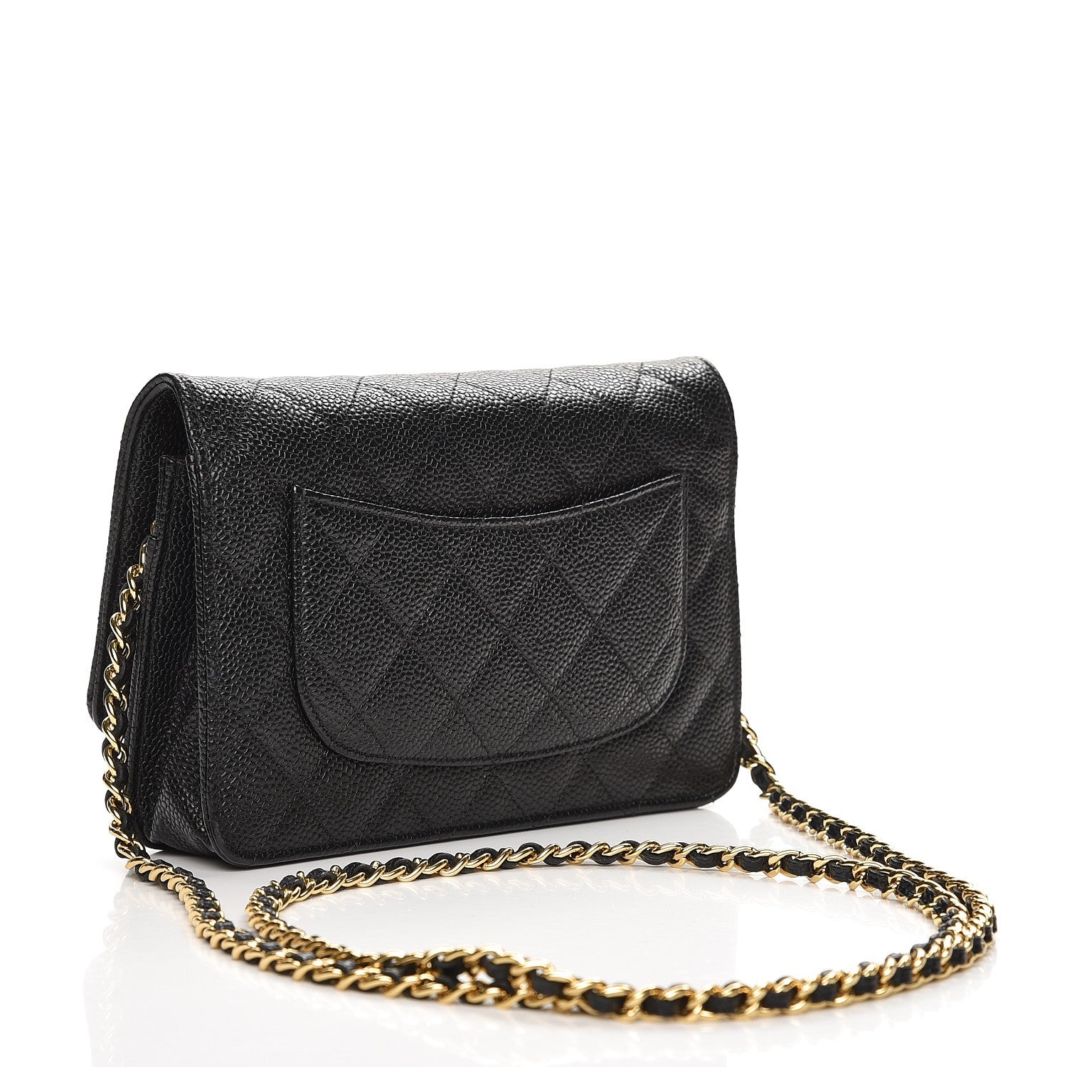 Chanel Caviar Quilted Wallet On Chain WOC Black 3 of 9