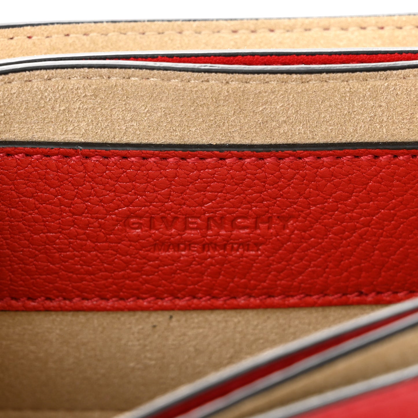Goatskin Mini GV3 Shoulder Bag Bright Red