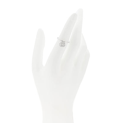 Gucci 18K White Gold Diamond GG Running Charm Ring 51 5.75 2 of 6