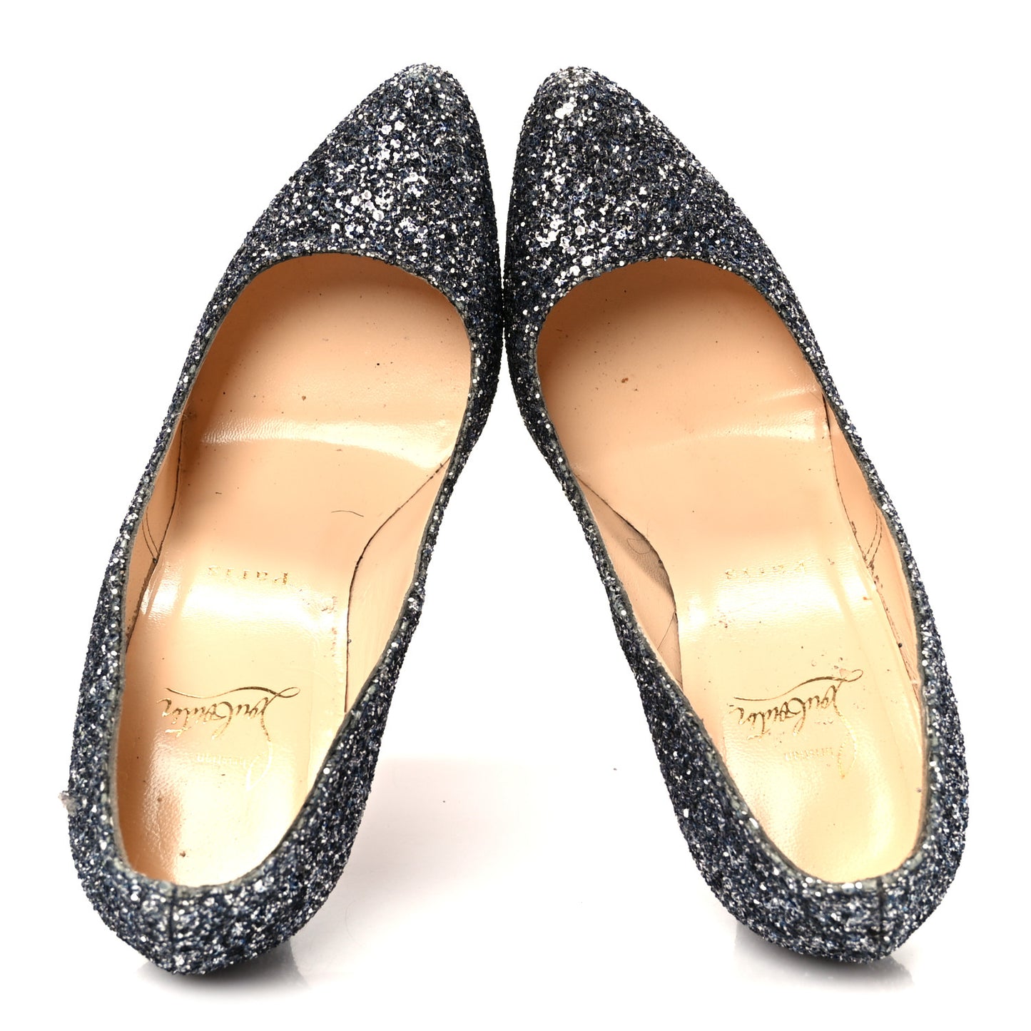 Glitter Daffodile Spotlight 160 Pumps 39.5 Blue Khol