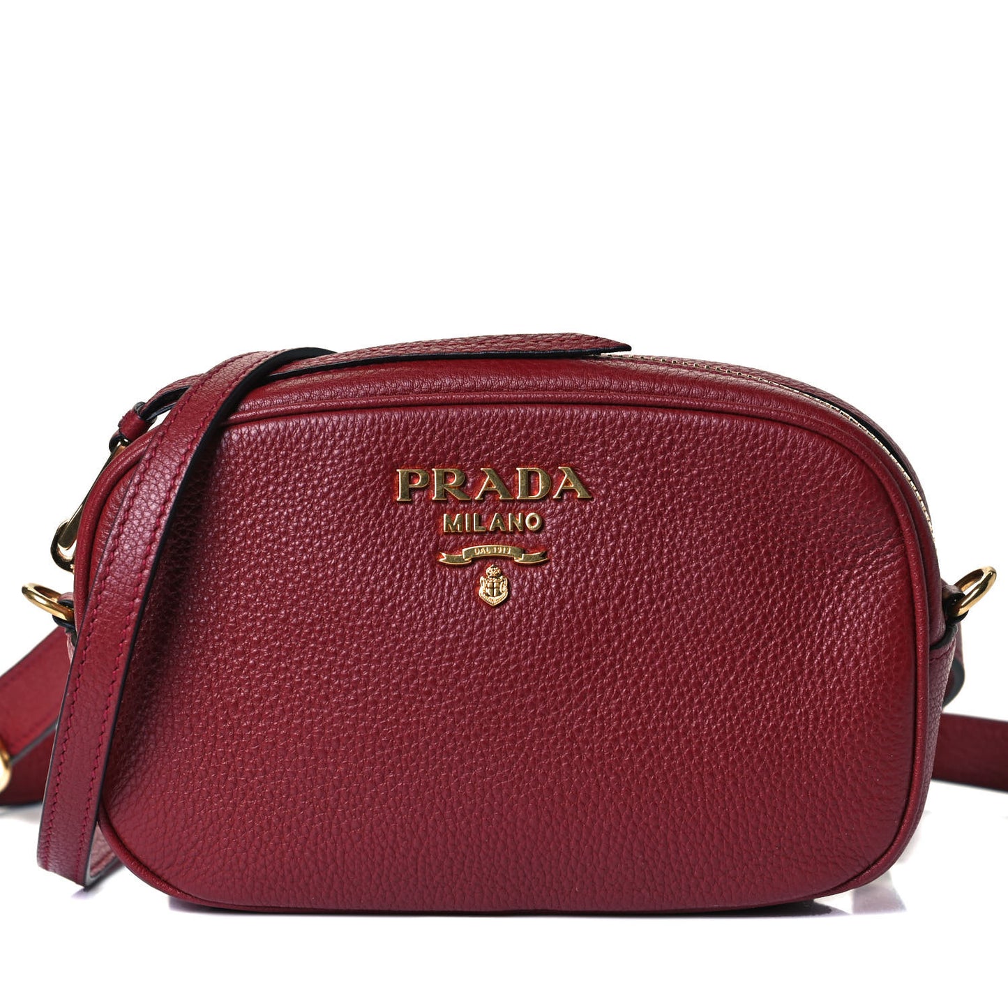 Vitello Daino Logo Belt Bag Rubino