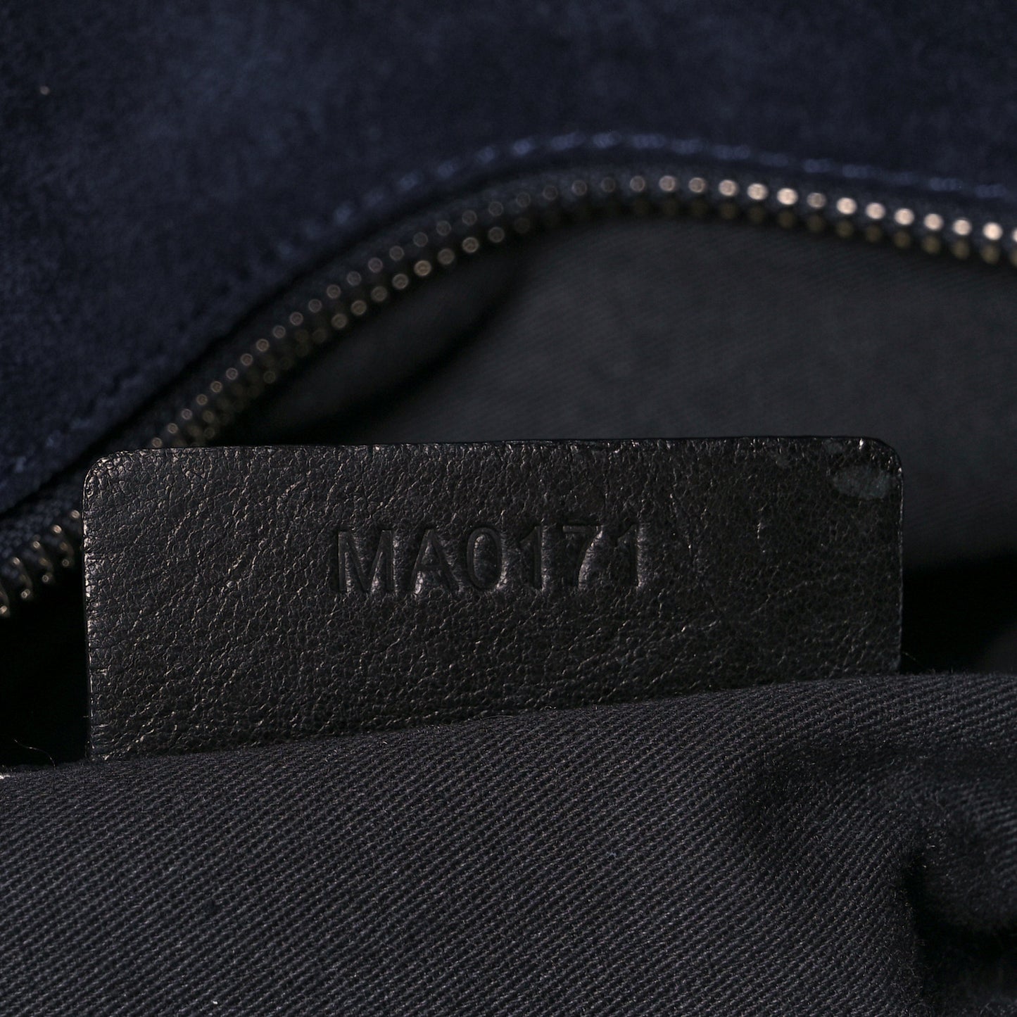 Glazed Pebbled Calfskin Nightingale North South Tote Black