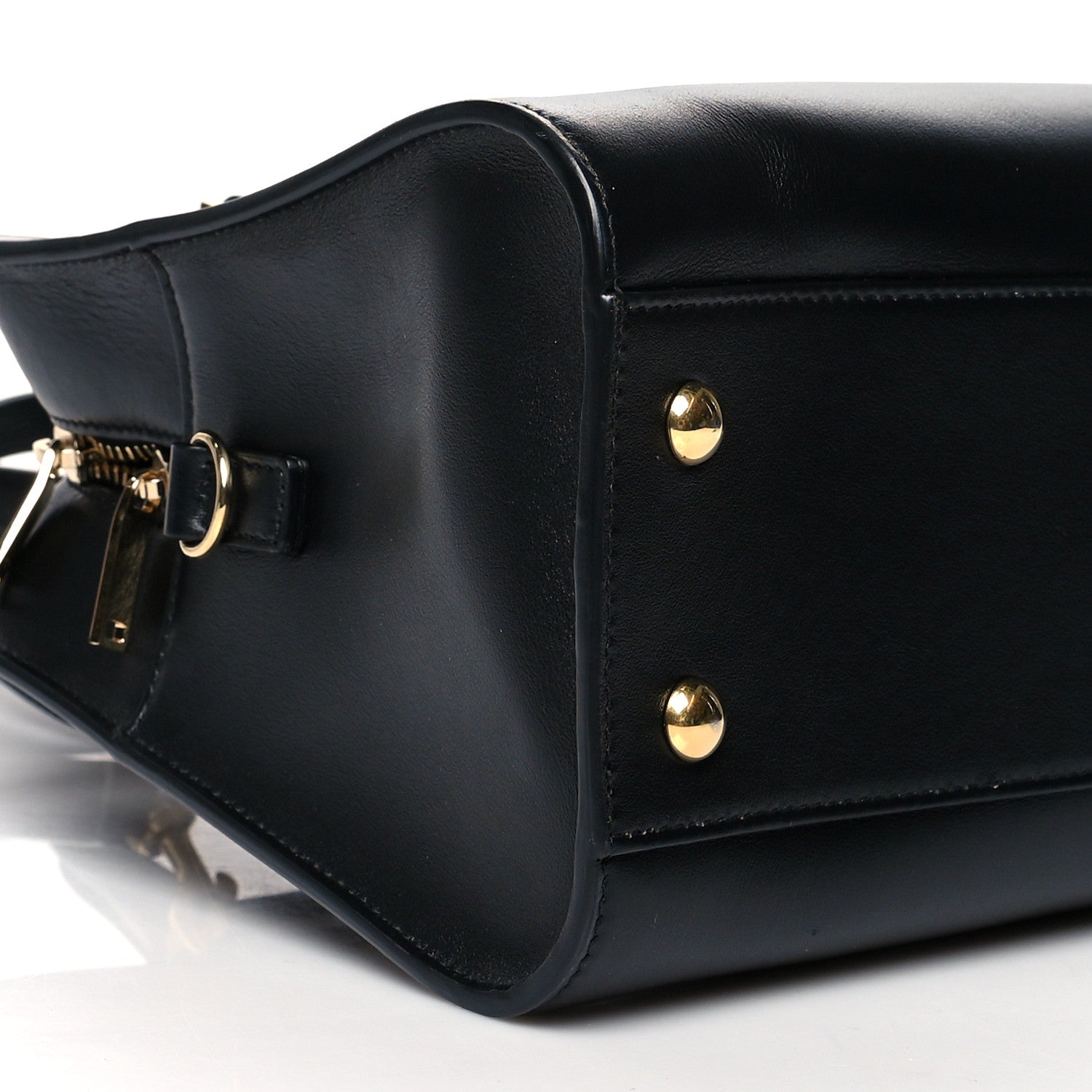 Saint Laurent Calfskin Monogram Baby Cabas Black 7 of 8