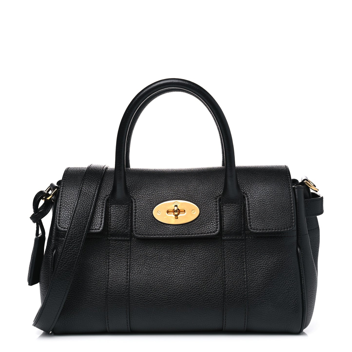 Natural Vegetable Tanned Small Bayswater Black