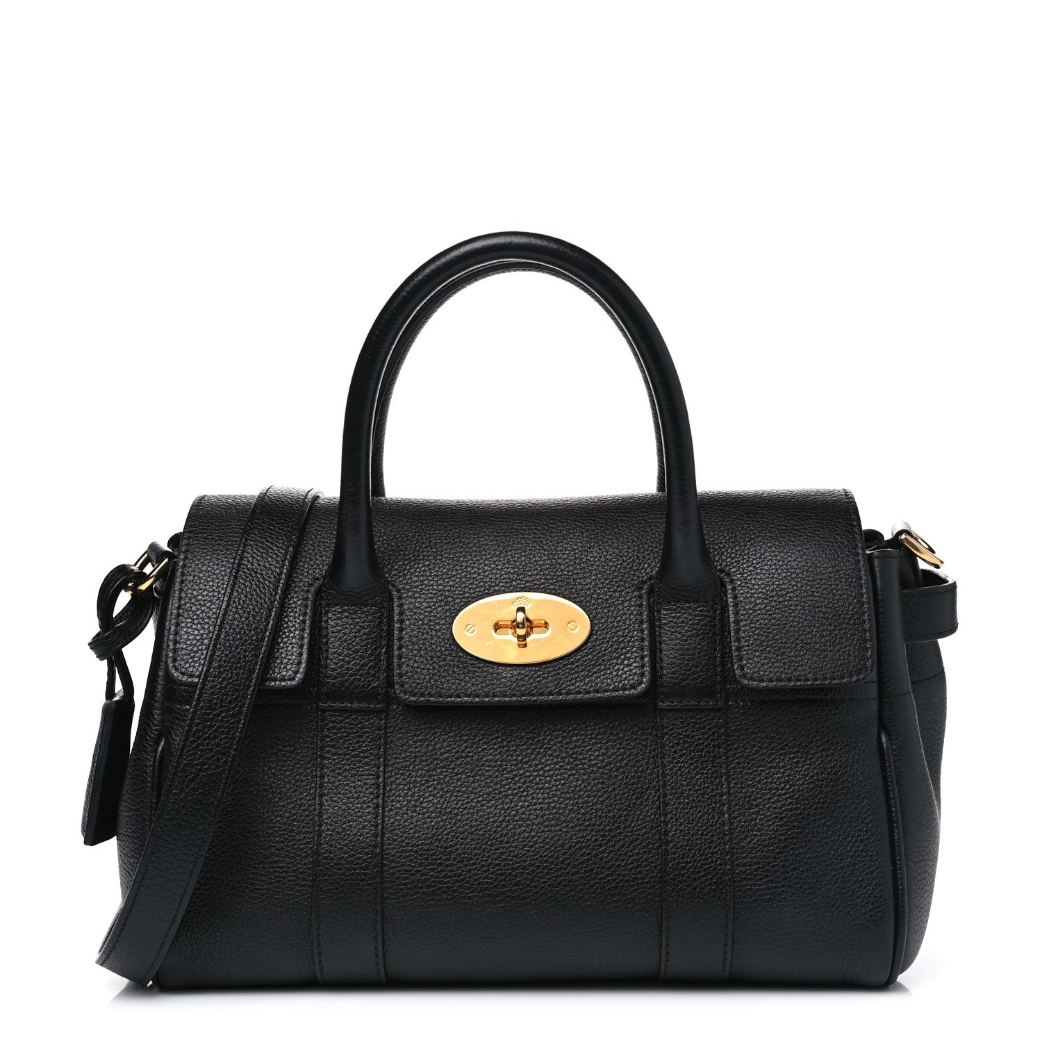 Mulberry Natural Vegetable Tanned Small Bayswater Black 1 of 11