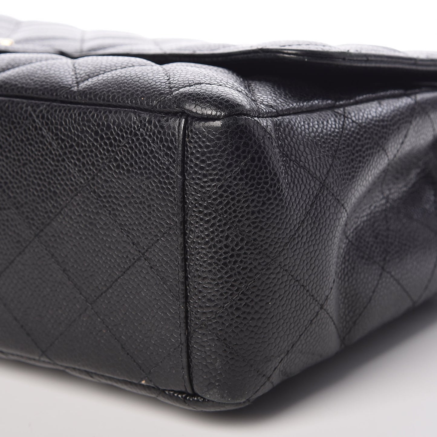 Caviar Quilted Maxi Double Flap Black